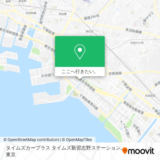 タイムズカープラス タイムズ新習志野ステーション地図