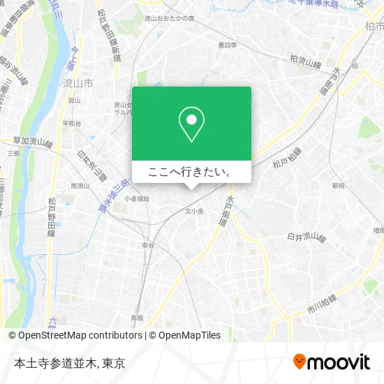 本土寺参道並木地図