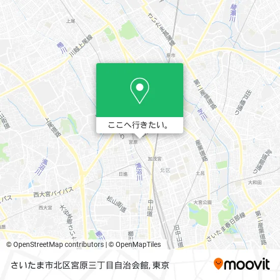 さいたま市北区宮原三丁目自治会館地図