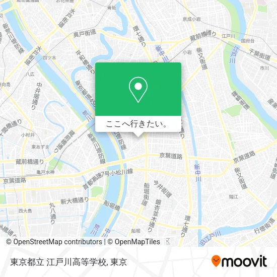 東京都立 江戸川高等学校地図