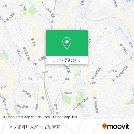 コメダ珈琲店大宮土呂店地図