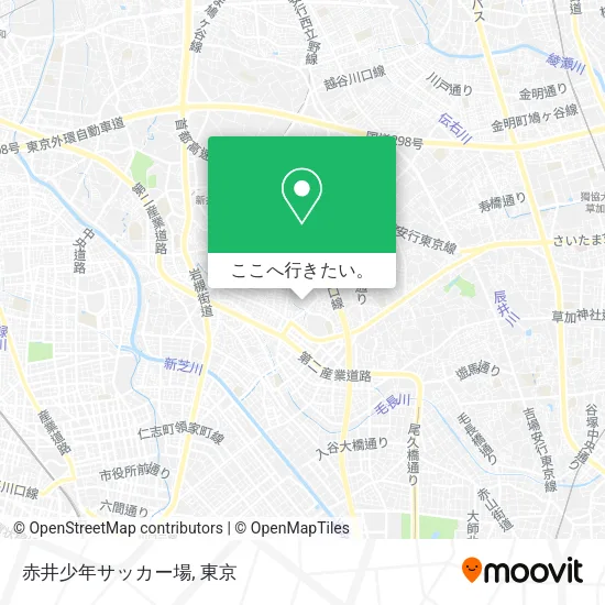 赤井少年サッカー場地図