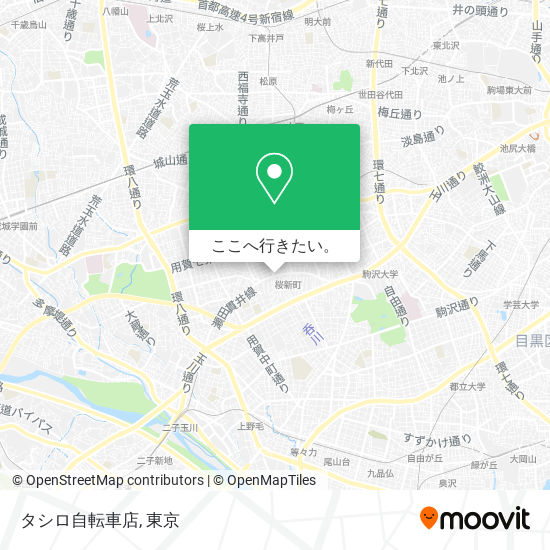 タシロ自転車店地図