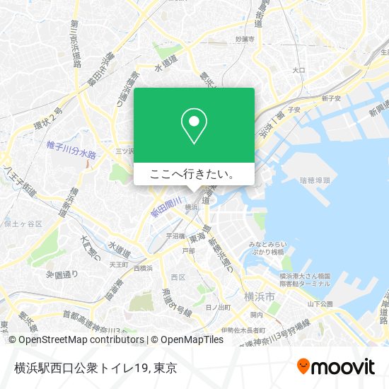 横浜駅西口公衆トイレ19地図