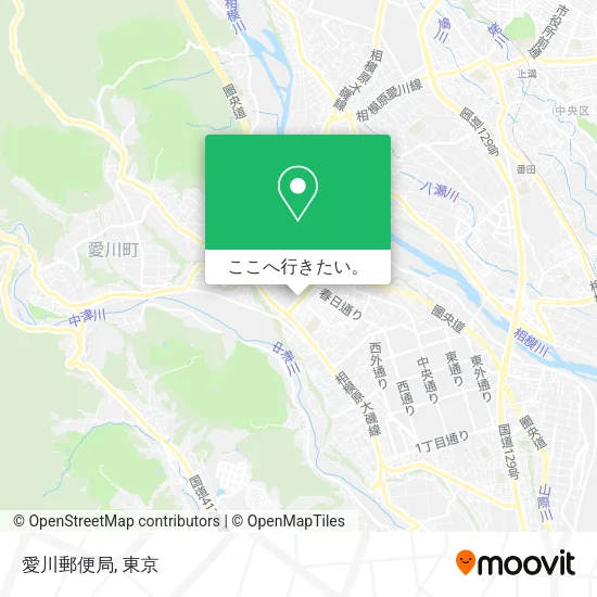 愛川郵便局地図