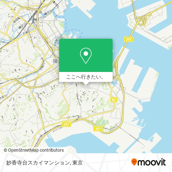 妙香寺台スカイマンション地図