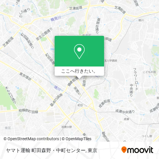 ヤマト運輸 町田森野・中町センター地図