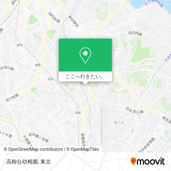 高柳台幼稚園地図
