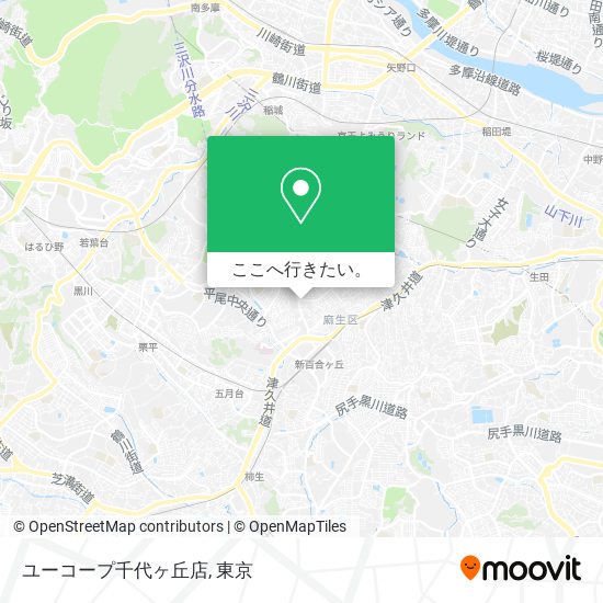 ユーコープ千代ヶ丘店地図