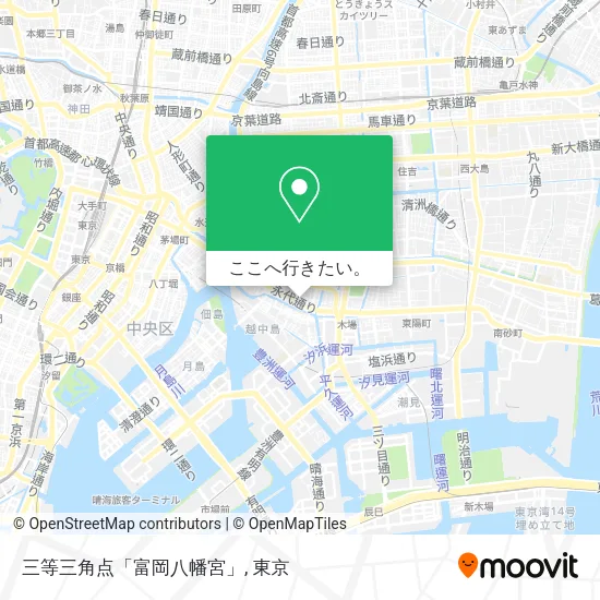 三等三角点「富岡八幡宮」地図