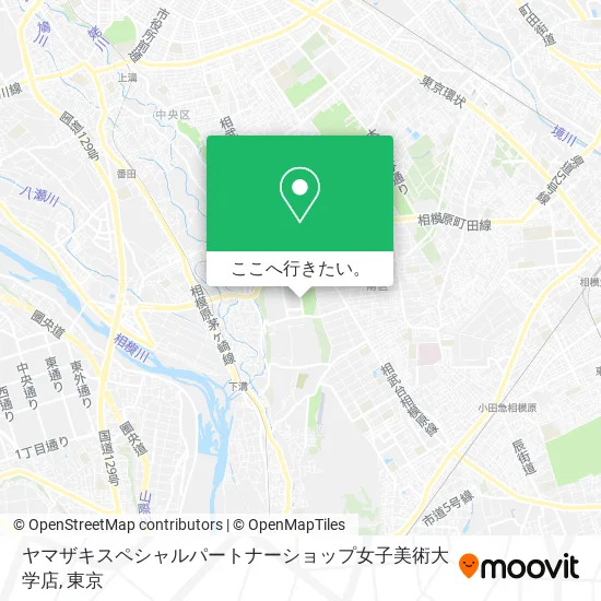 ヤマザキスペシャルパートナーショップ女子美術大学店地図