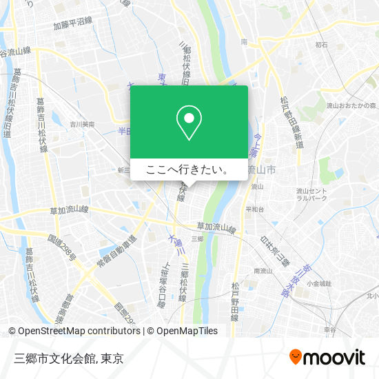 三郷市文化会館地図
