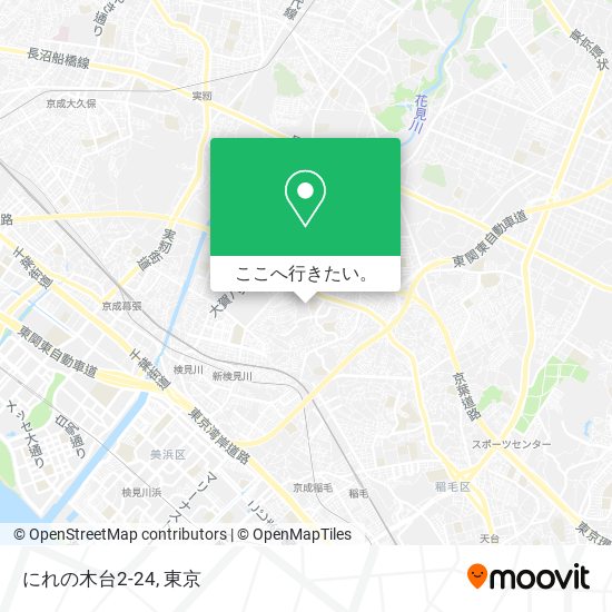 にれの木台2-24地図