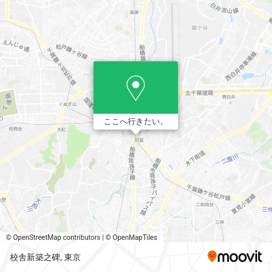 校舎新築之碑地図