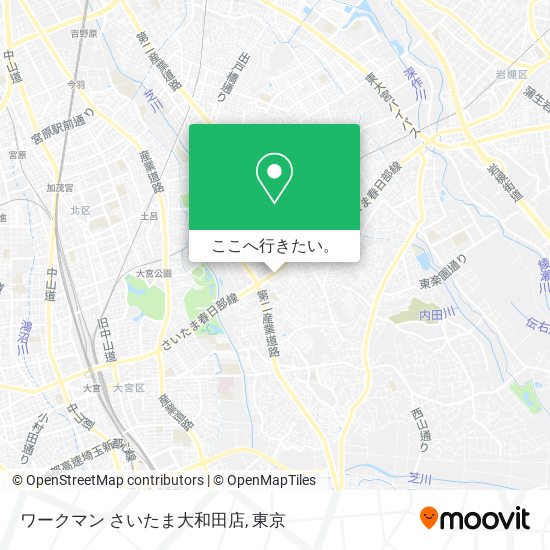 ワークマン さいたま大和田店地図