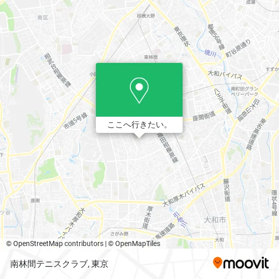 南林間テニスクラブ地図