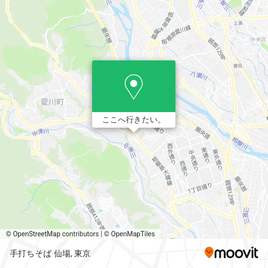 手打ちそば 仙場地図