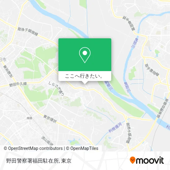 野田警察署福田駐在所地図