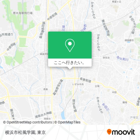 横浜市松風学園地図