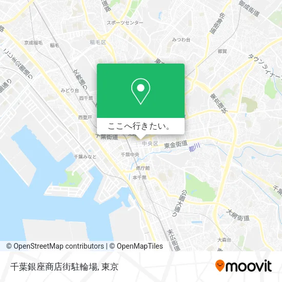 千葉銀座商店街駐輪場地図