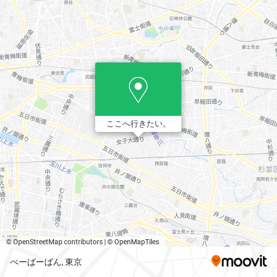 ぺーばーばん地図