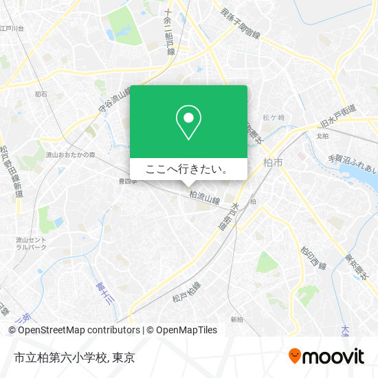 市立柏第六小学校地図