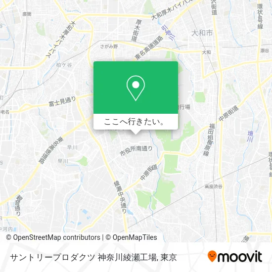 サントリープロダクツ 神奈川綾瀬工場地図
