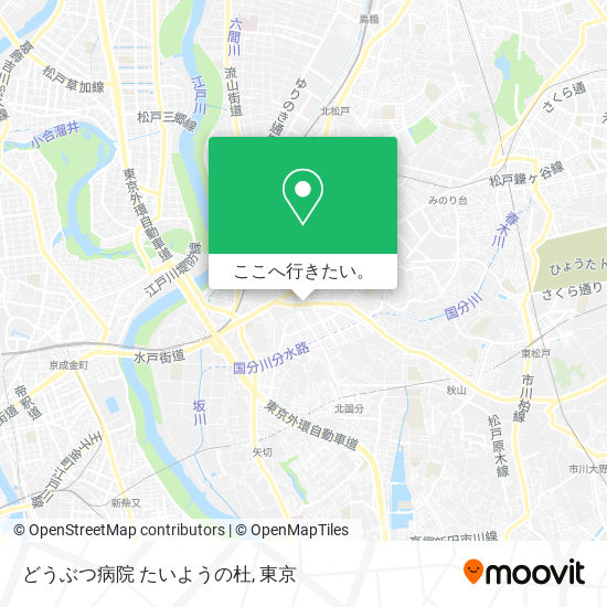 どうぶつ病院 たいようの杜地図