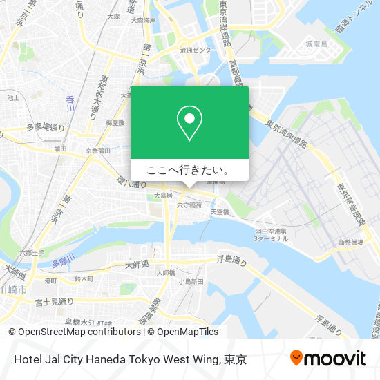 Hotel Jal City Haneda Tokyo West Wing地図