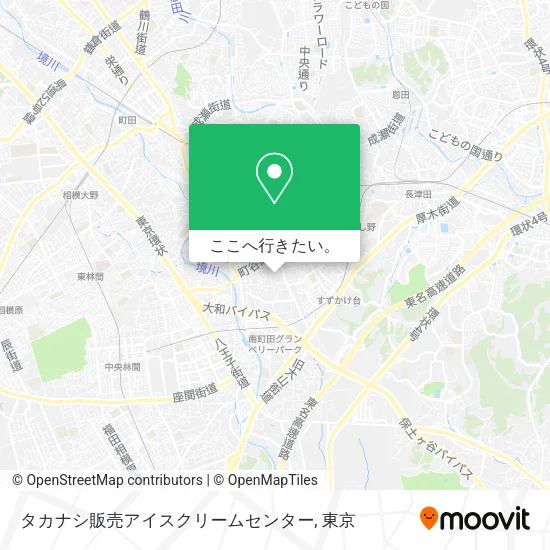タカナシ販売アイスクリームセンター地図