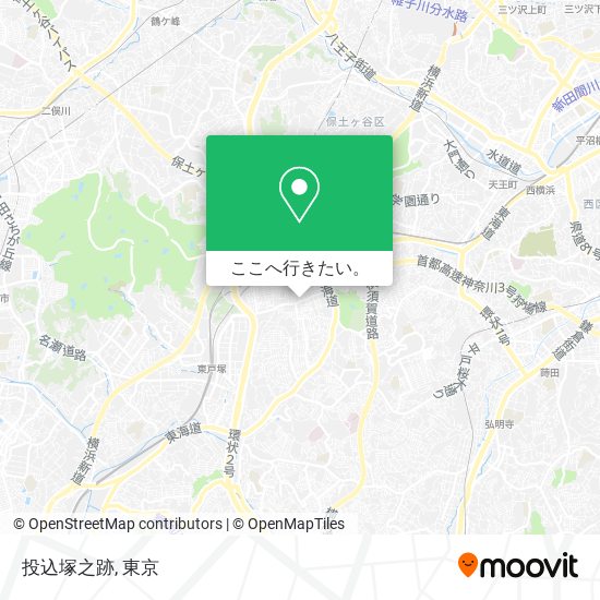 投込塚之跡地図