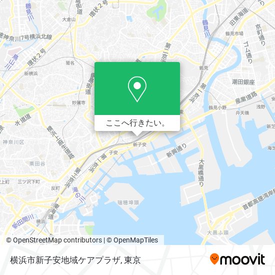 横浜市新子安地域ケアプラザ地図