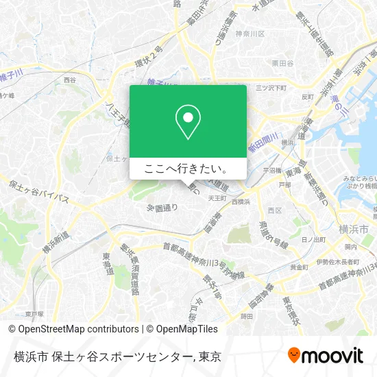 横浜市 保土ヶ谷スポーツセンター地図