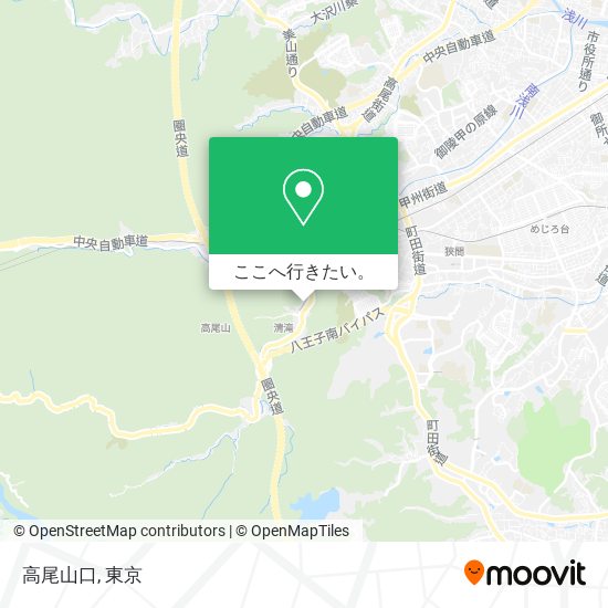 高尾山口地図