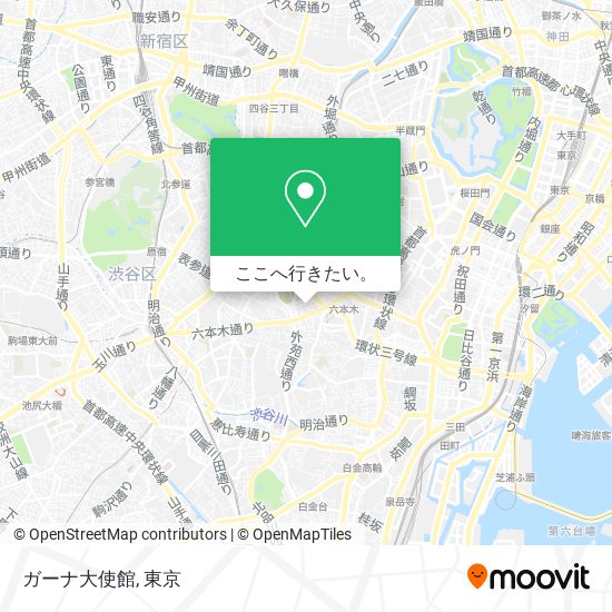 ガーナ大使館地図