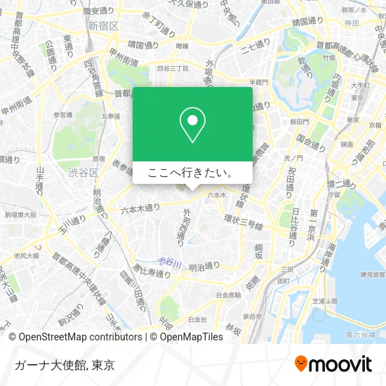 ガーナ大使館地図