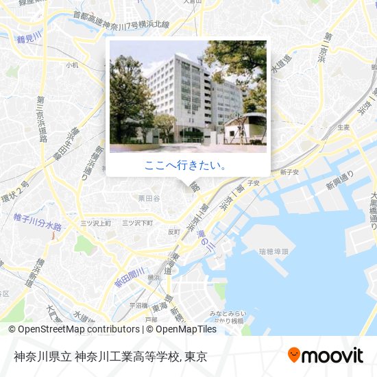 神奈川県立 神奈川工業高等学校地図