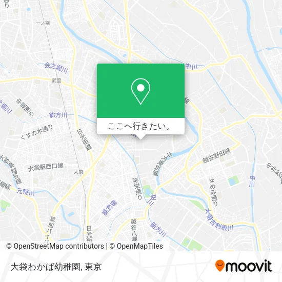 大袋わかば幼稚園地図