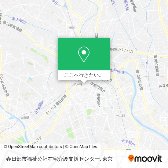 春日部市福祉公社在宅介護支援センター地図