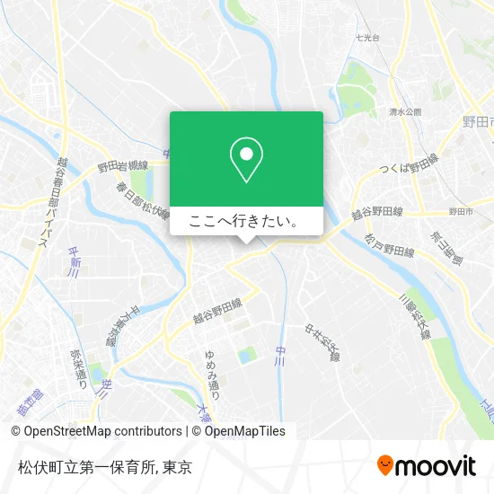 松伏町立第一保育所地図