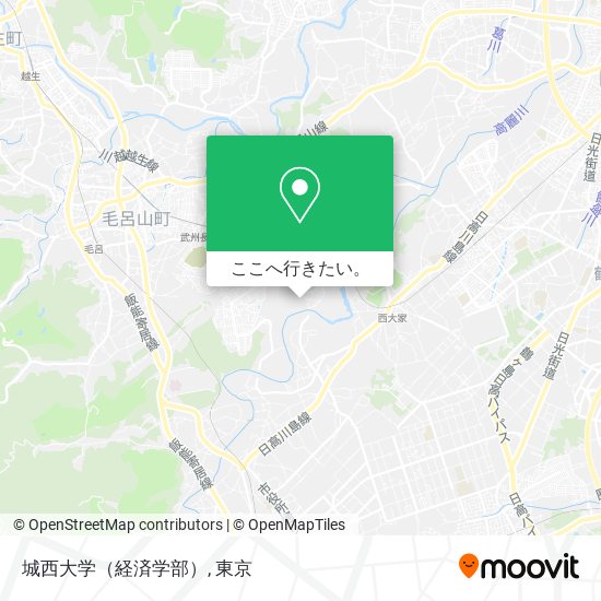 城西大学（経済学部）地図