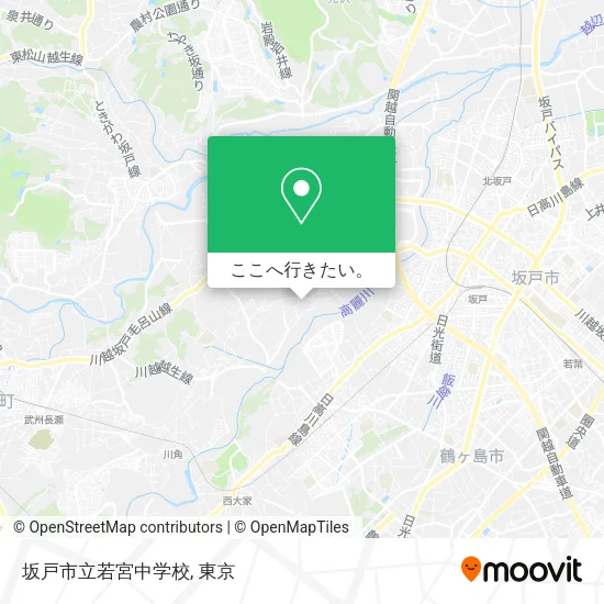 坂戸市立若宮中学校地図