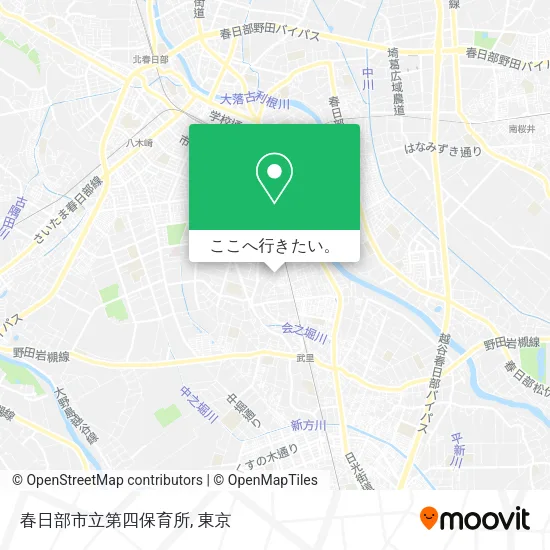 春日部市立第四保育所地図