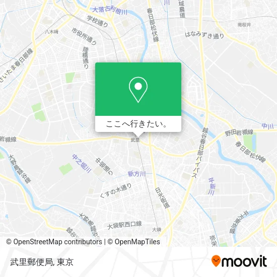 武里郵便局地図