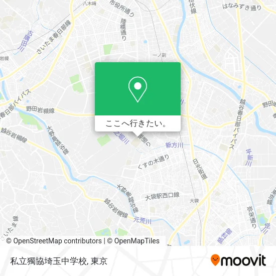 私立獨協埼玉中学校地図