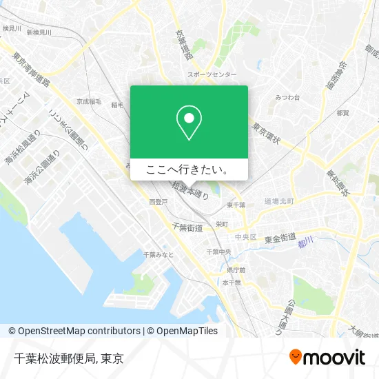 千葉松波郵便局地図