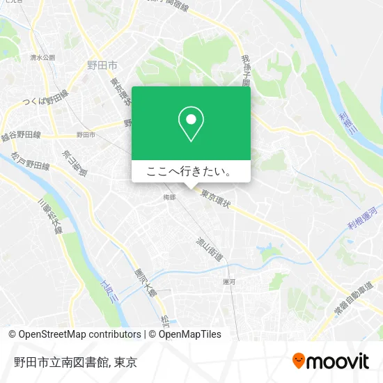 野田市立南図書館地図