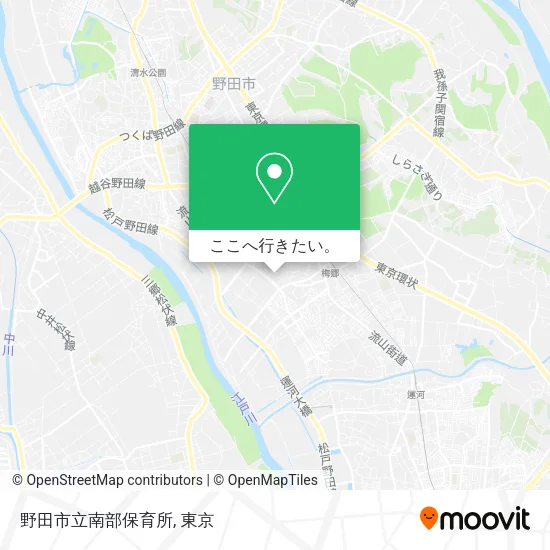 野田市立南部保育所地図