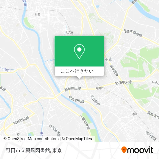 野田市立興風図書館地図