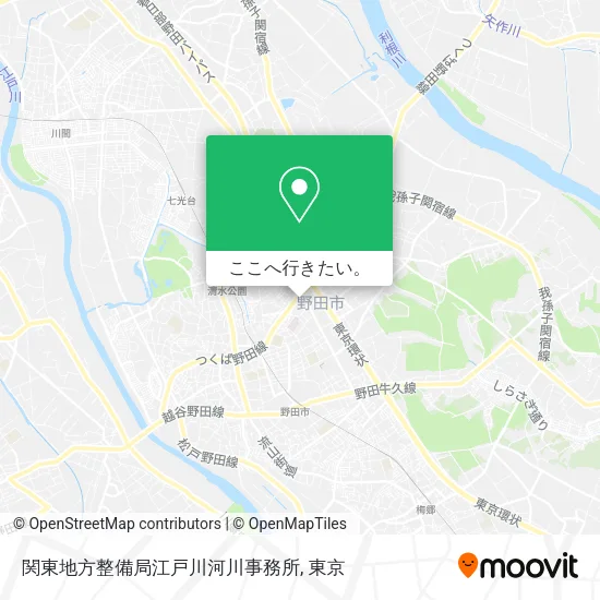 関東地方整備局江戸川河川事務所地図